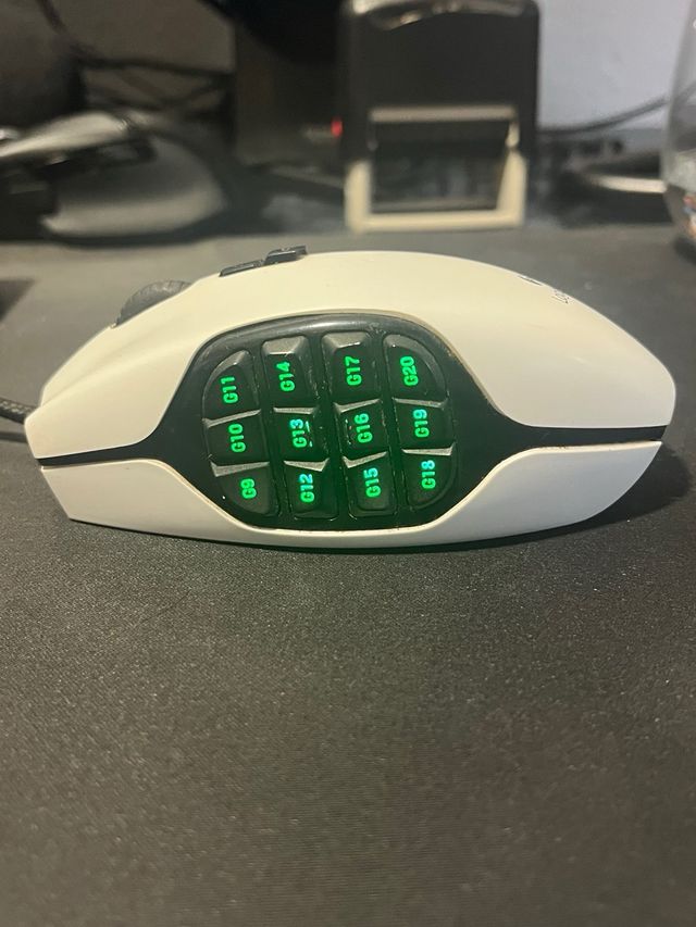 Ratón Logitech G600 Blanco