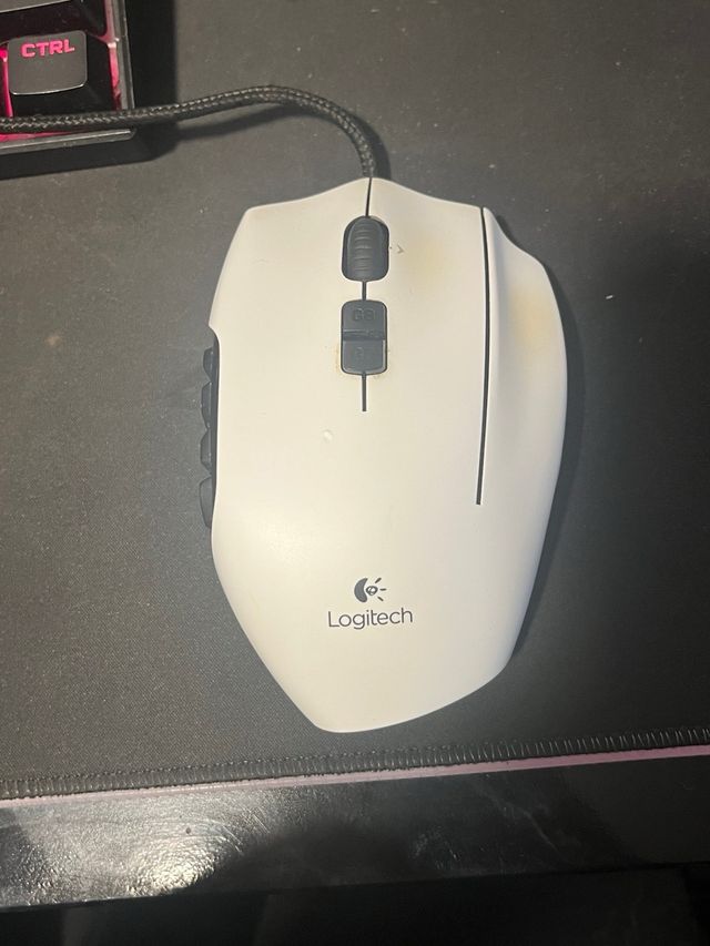 Ratón Logitech G600 Blanco