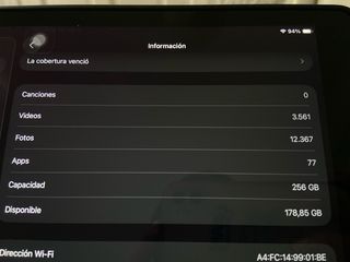 iPad 9na Gen 10.2 Space Gray 256 Gb