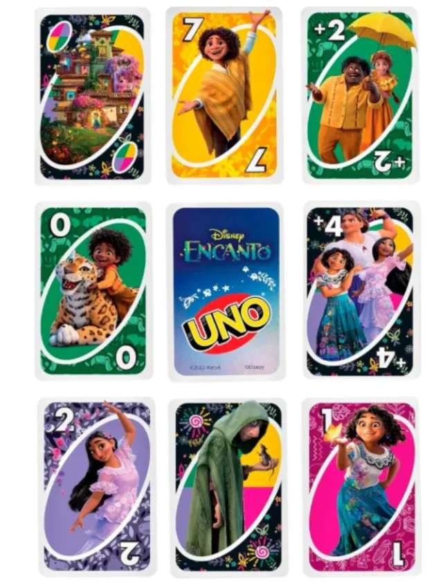 Juego de Cartas UNO de Encanto Disney.