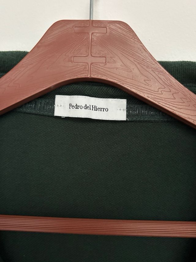 Polo Pedro del Hierro verde botella manga larga