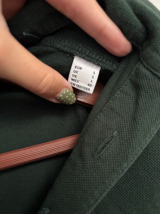 Polo Pedro del Hierro verde botella manga larga