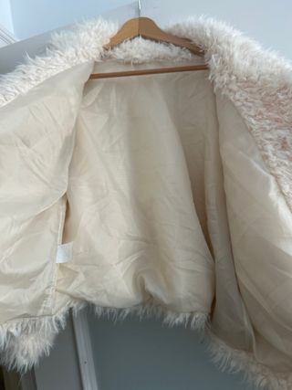 Chaqueta peluda oversize talla única