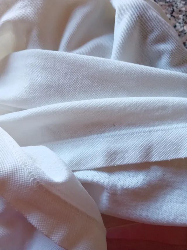 Polo manica lunga bianco