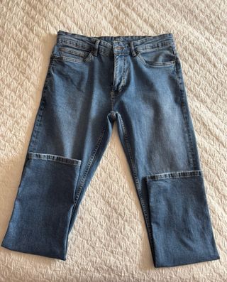 Pantalón vaquero regular fit azul