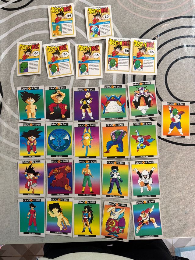 Lote Cartas Dragon Ball 1986