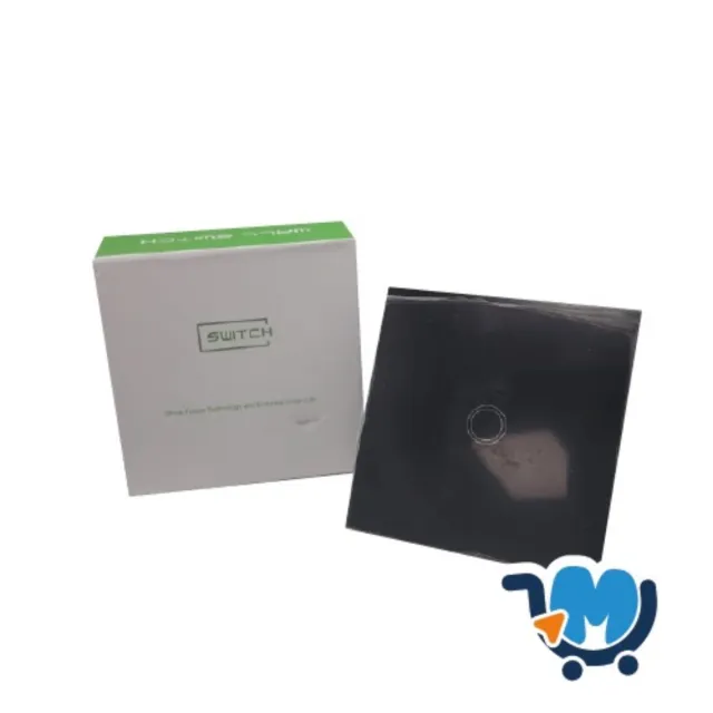 Interruptor Táctil Pared Negro