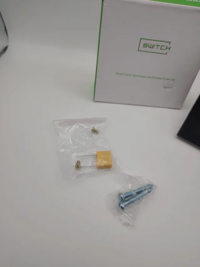 Interruptor Táctil Pared Negro