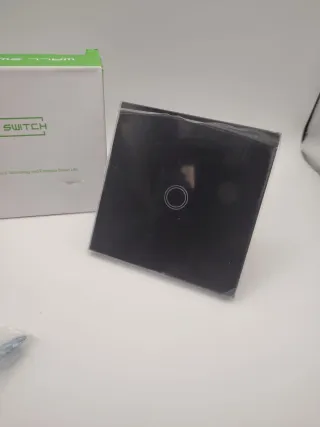 Interruptor Táctil Pared Negro