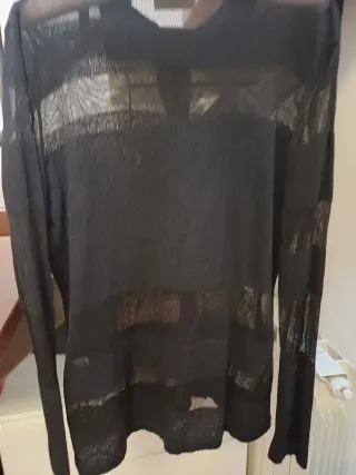 Cardigan elegante con trasparenze