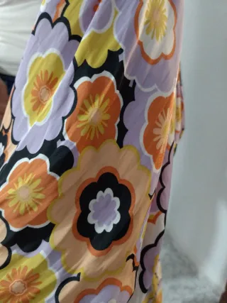 Falda y top estampado floral