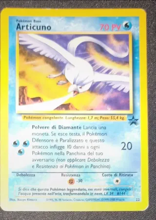 Lotto Carte Pokemon Mew Articuno Moltres Vintage