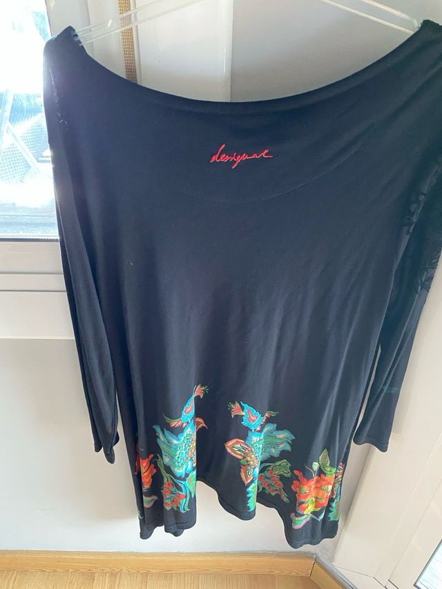 Blusón Desigual XL Estampado Ideal leggins Nuevo