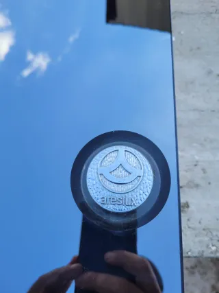 Mueble baño Areslux antiguo cristal y metal