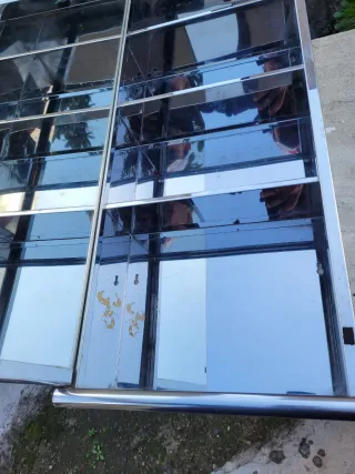 Mueble baño Areslux antiguo cristal y metal