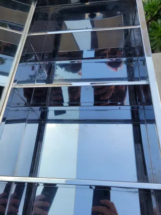 Mueble baño Areslux antiguo cristal y metal