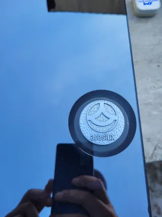 Mueble baño Areslux antiguo cristal y metal