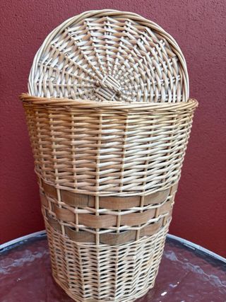 Cesto de mimbre grande