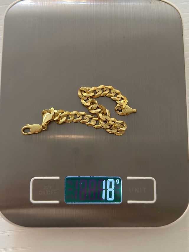 Cadena y guillo de oro 14k