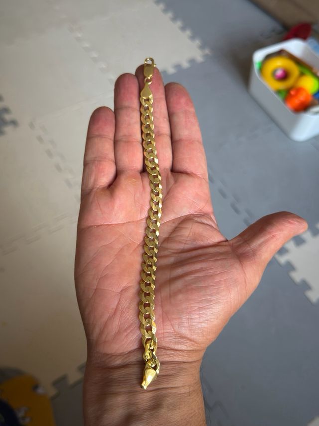 Cadena y guillo de oro 14k