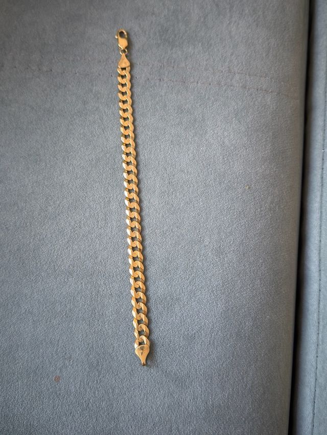 Cadena y guillo de oro 14k