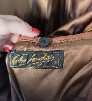 Chaqueta de cuero hombre marrón