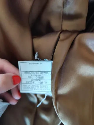 Chaqueta de cuero hombre marrón