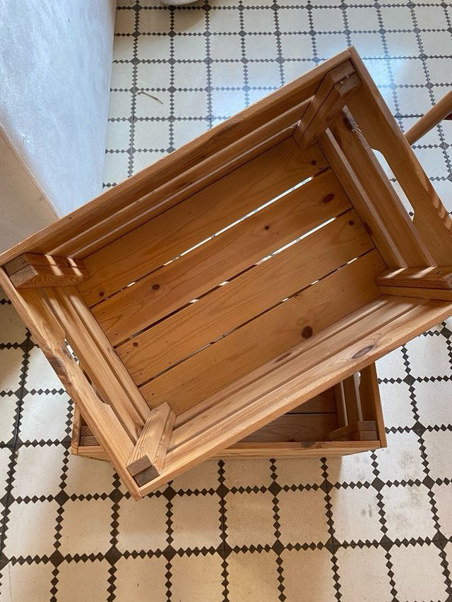 Cajas de madera rústicas (2 unidades)