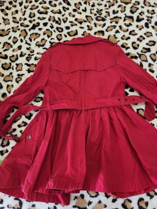 Gabardina Ralph Lauren niña roja T.6