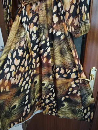 Vestido largo estampado talla única