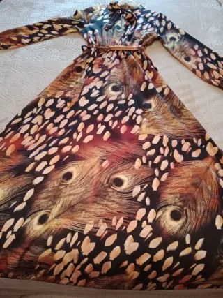 Vestido largo estampado talla única