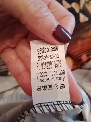 Vestido largo estampado talla única