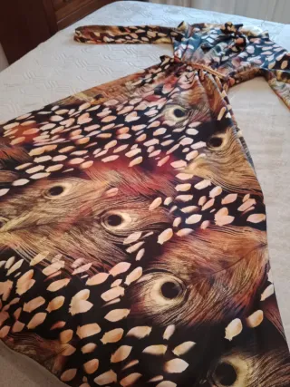 Vestido largo estampado talla única