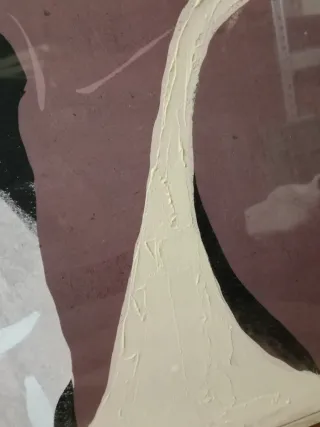 Cuadro pintado con marco