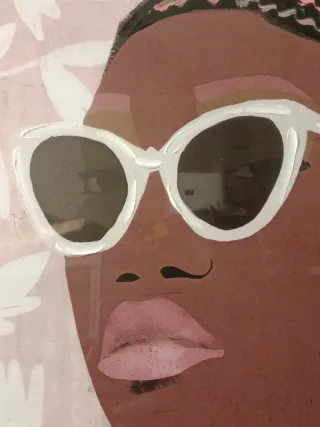 Cuadro pintado con marco