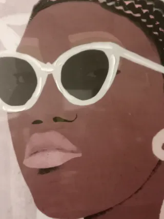 Cuadro pintado con marco