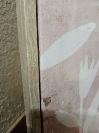 Cuadro pintado con marco