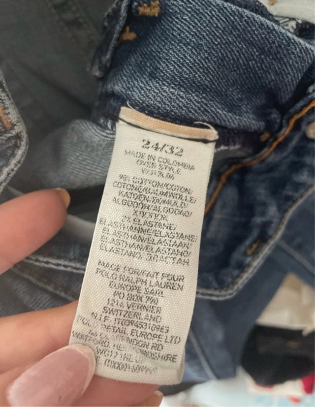 Pantalones pitillo Ralph Lauren azules