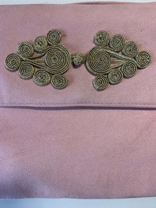 Bolso rosa mano y bandolera