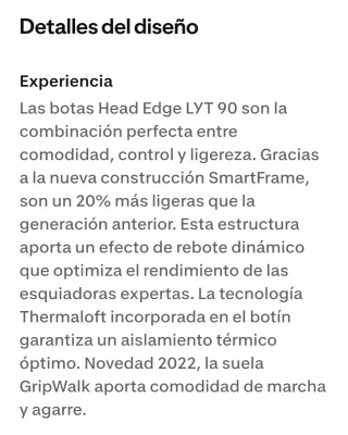 Botas de esquí ski Head Lyt 90