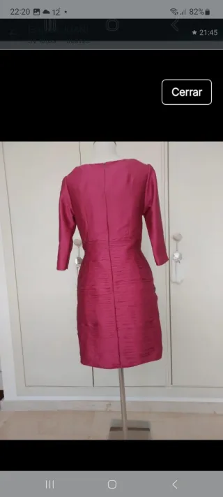 Vestido de fiesta rosa/rojo nuevo