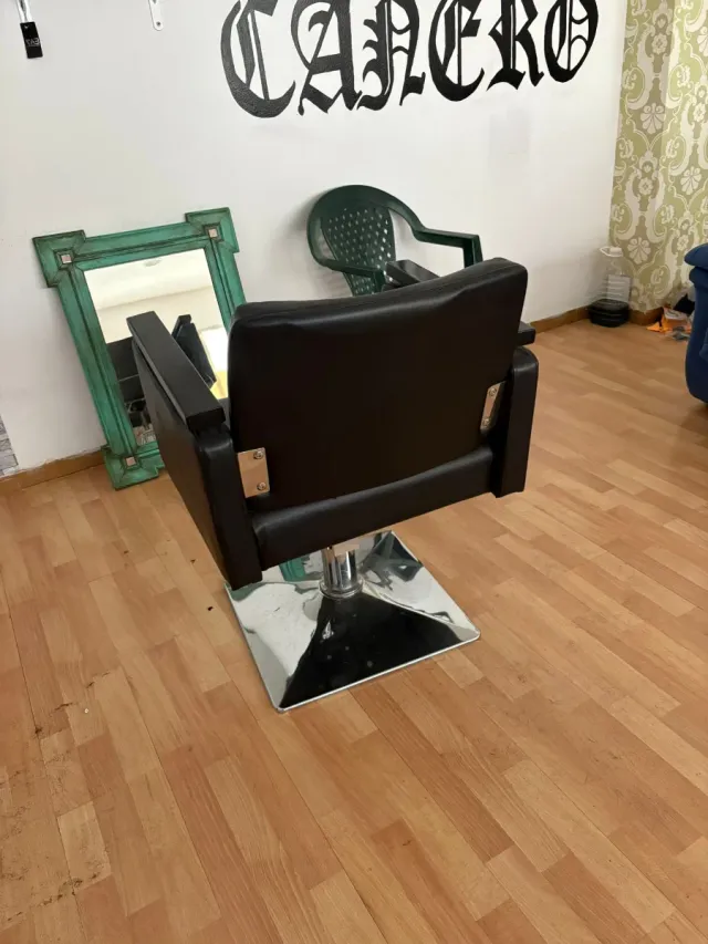 Sillón Barbería/Peluquería Negro
