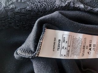 Miniabito sottoveste Tezenis nero donna M