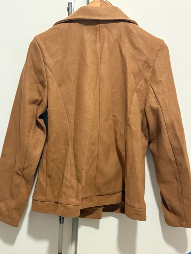 Abrigo corto SHEIN mujer marrón