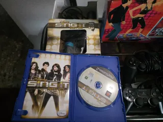 PlayStation 2 Negra + dance factory + Sing