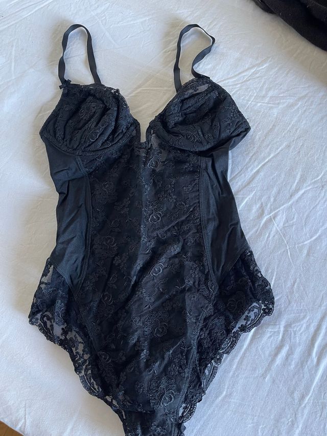 Body La Perla Nero Pizzo