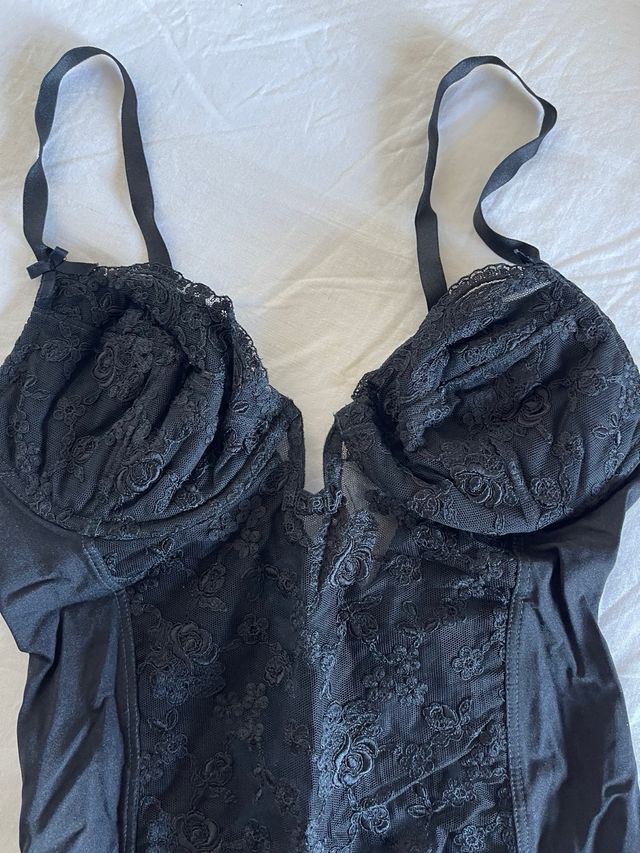 Body La Perla Nero Pizzo