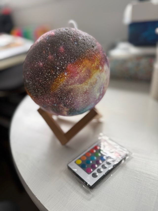 Lámpara Luna 3D Multicolor