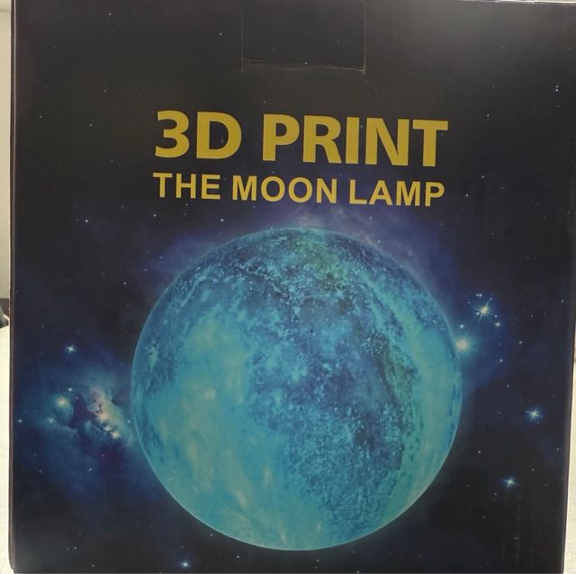 Lámpara Luna 3D Multicolor