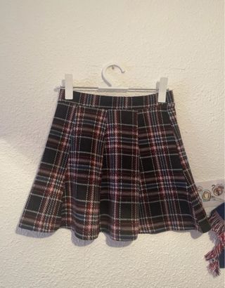 Falda mini de cuadros